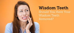 picture of a woman wisdom teeth removal